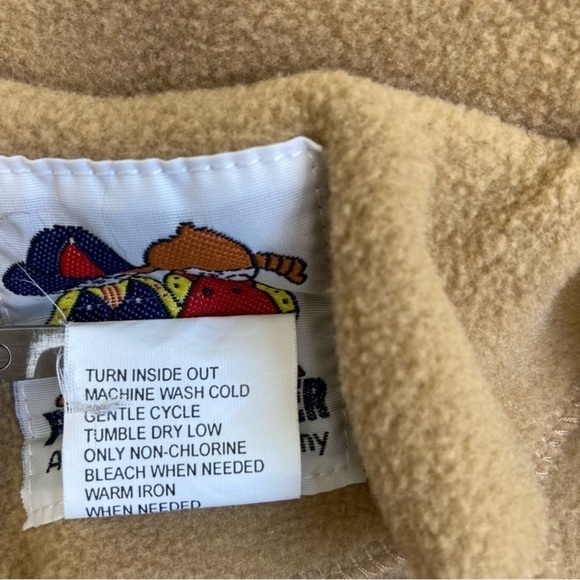 Pete’s Partner Vintage Fleece Peacoat Button Front Jacket Camel/Tan Size 12M - Picture 12 of 12